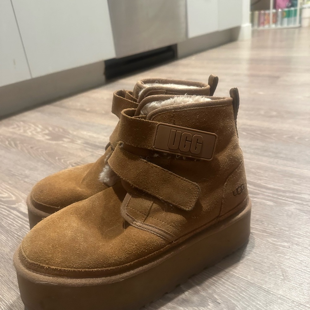 UGG Chestnut Suede Ankle Boots